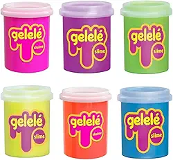 Kit 2 Slime Gelelé Coloridas Sortidas com Glitter, 457g, Brinquedo