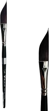 Trekell Onyx Synthetic Squirrel Short Handle Artist Brushes for Watercolor Painting Dagger - 8045 Series / 1/2"