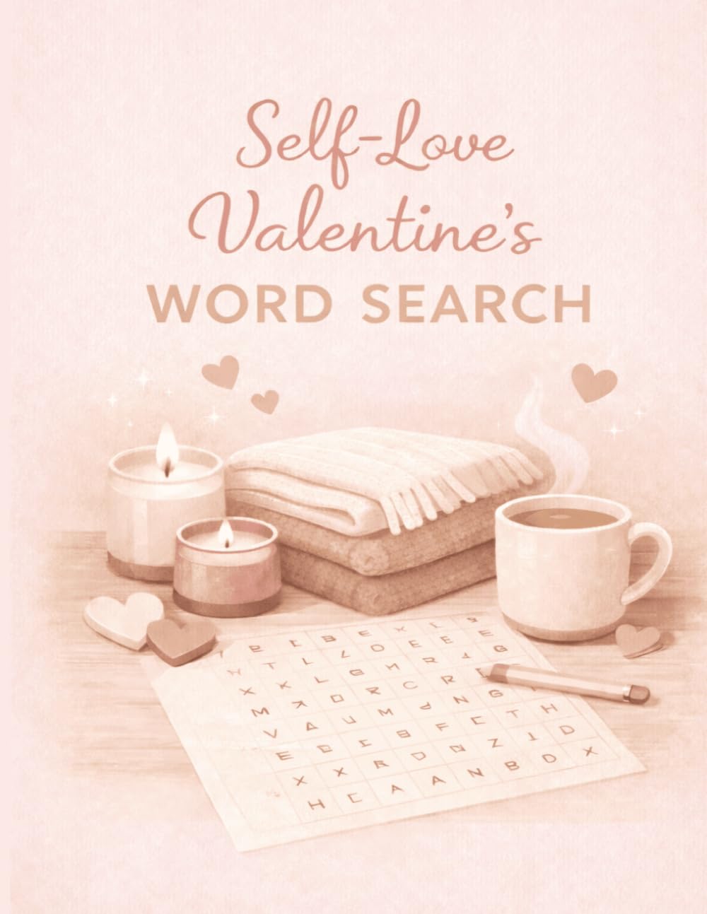 Self-Love Valentine’s Word Search: A Relaxing Puzzle Book for Mindful Moments, Self-Care, and Valentine’s Me Time