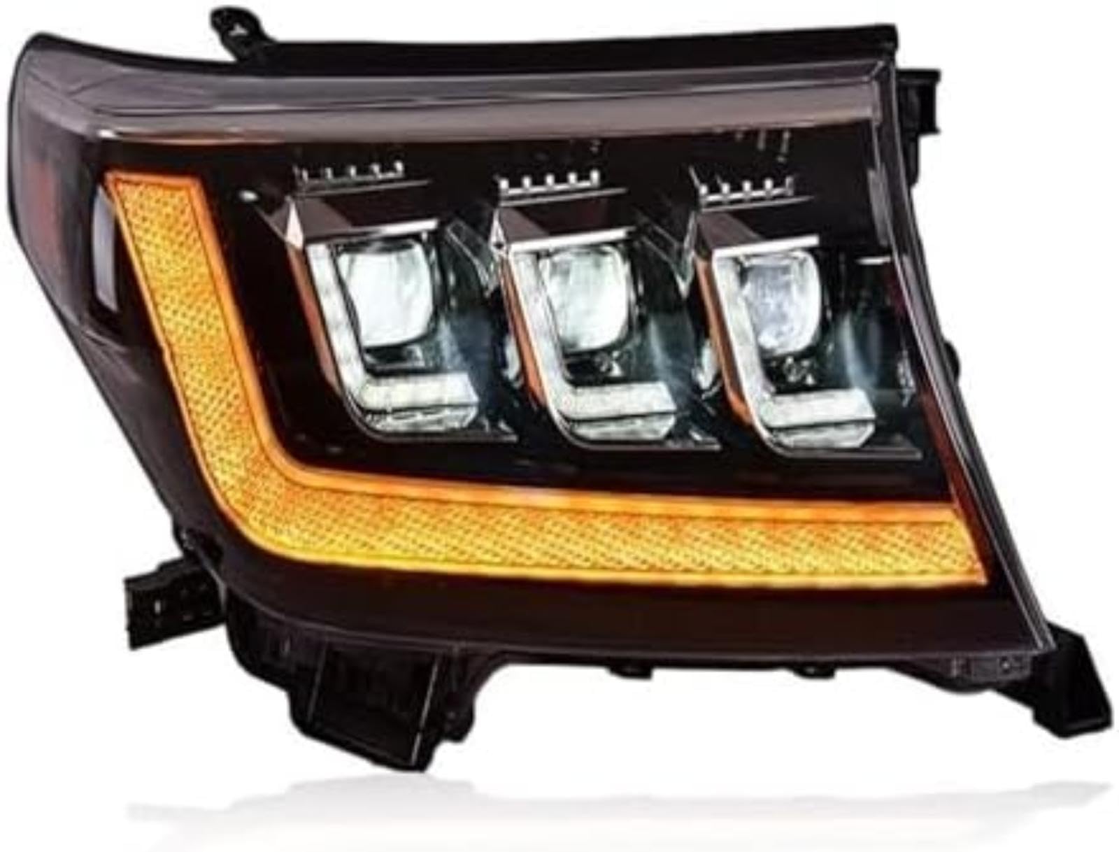 Dla TOYOTA, dla Land Cruiser 2008-2015 montaż reflektorów Drl podwójna wiązka obiektywu sekwencyjny kierunkowskaz przednie lampy reflektor światło Lampka kontrolna lusterka bocznego