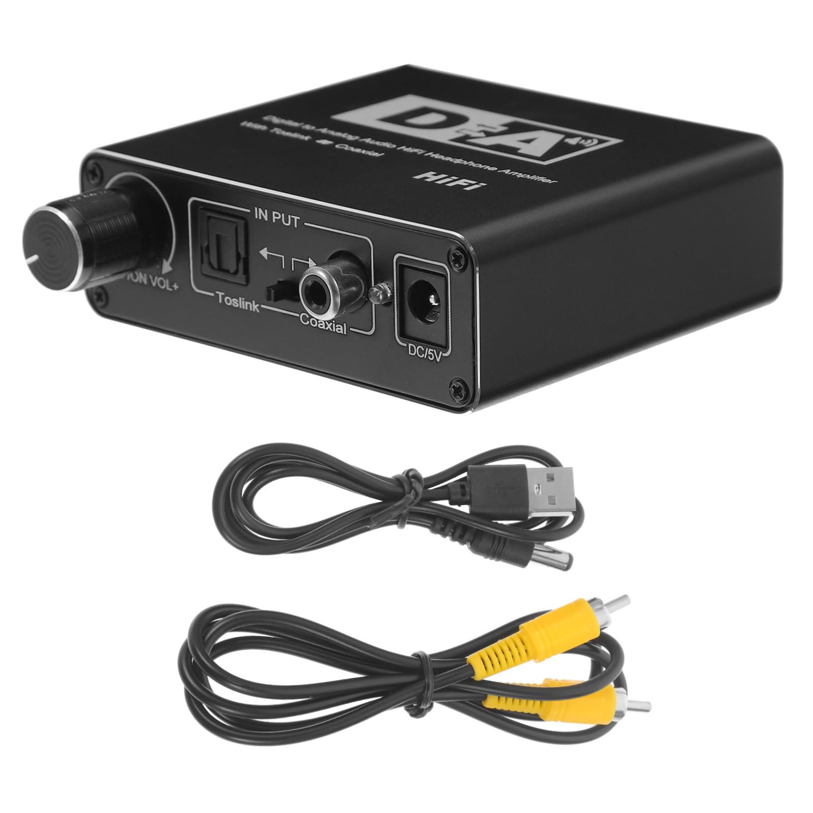 Convertitore Audio Digitale Analogico Ottico Per Tv Adattatore Audio Coassiale Compatto e Portatile Per Collegare Dispositivi Digitali