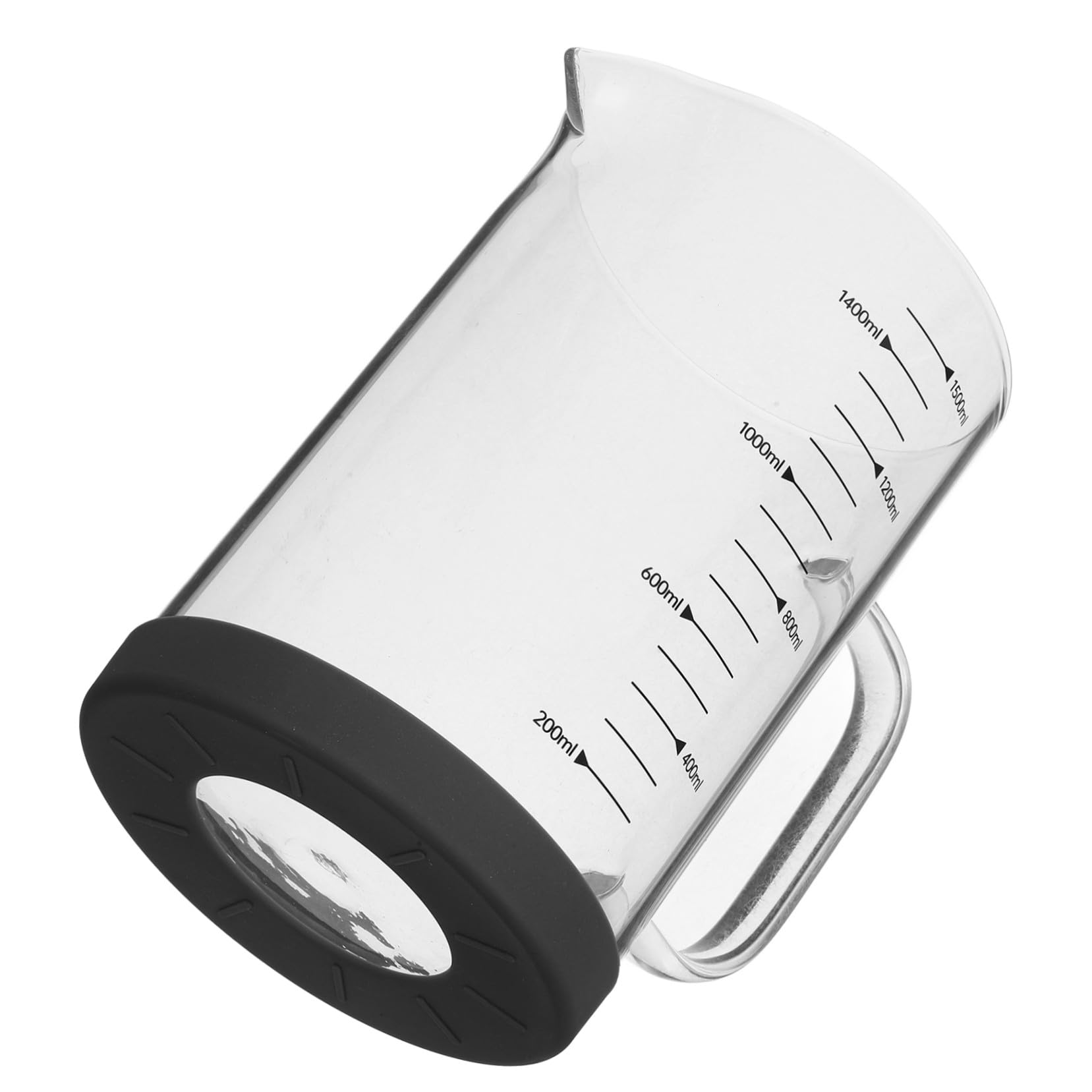 Verre Doseur en Verre 1500ml à Poignée pour Mesurer Liquides | Graduations Lisibles, Versement Facile, Usage la Cuisine et Hôtels, Nettoyage Simple