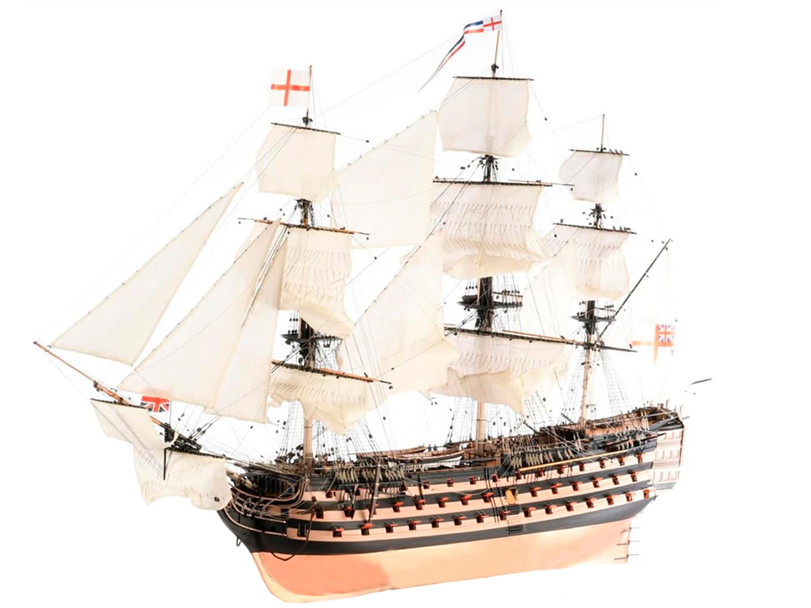 Artesanía Latina - Holzmodellschiff – Englisches Linienschiff, Lord Nelson’s HMS Victory, Trafalgar 1805 - Modell 22900-N, Maßtab 1:84 - Expertenniveau Modellbausatz zum Zusammenbauen