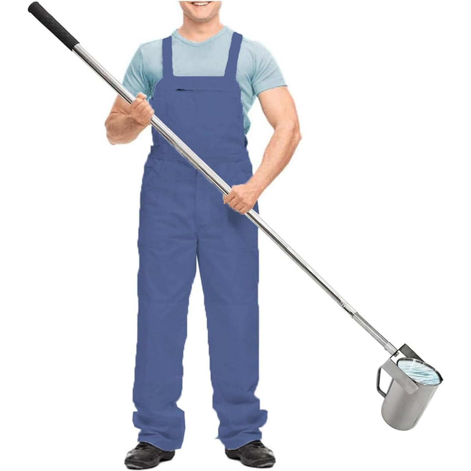 Cucharón telescópico de acero inoxidable 304 para muestras de agua de 500 ml/1000 ml, para monitoreo ambiental, 1,43-6 m