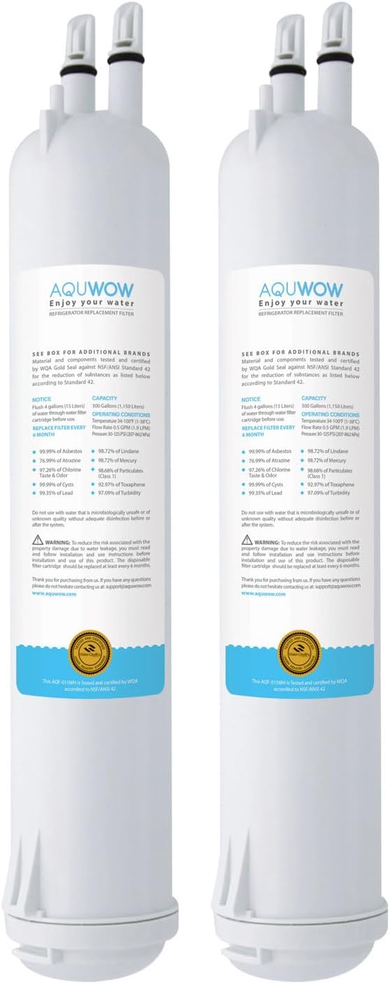 Replacement Refrigerator Water Filter for Filter3, 2 Pack