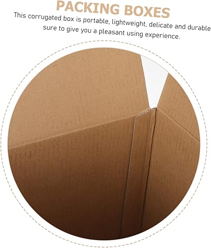 Miniatura 3 de Mobestech Kraft - 10 cajas de cartón corrugado, caja de regalo con tapa, cajas de cartón corrugado, cajas pequeñas para cajas pequeñas, cajas