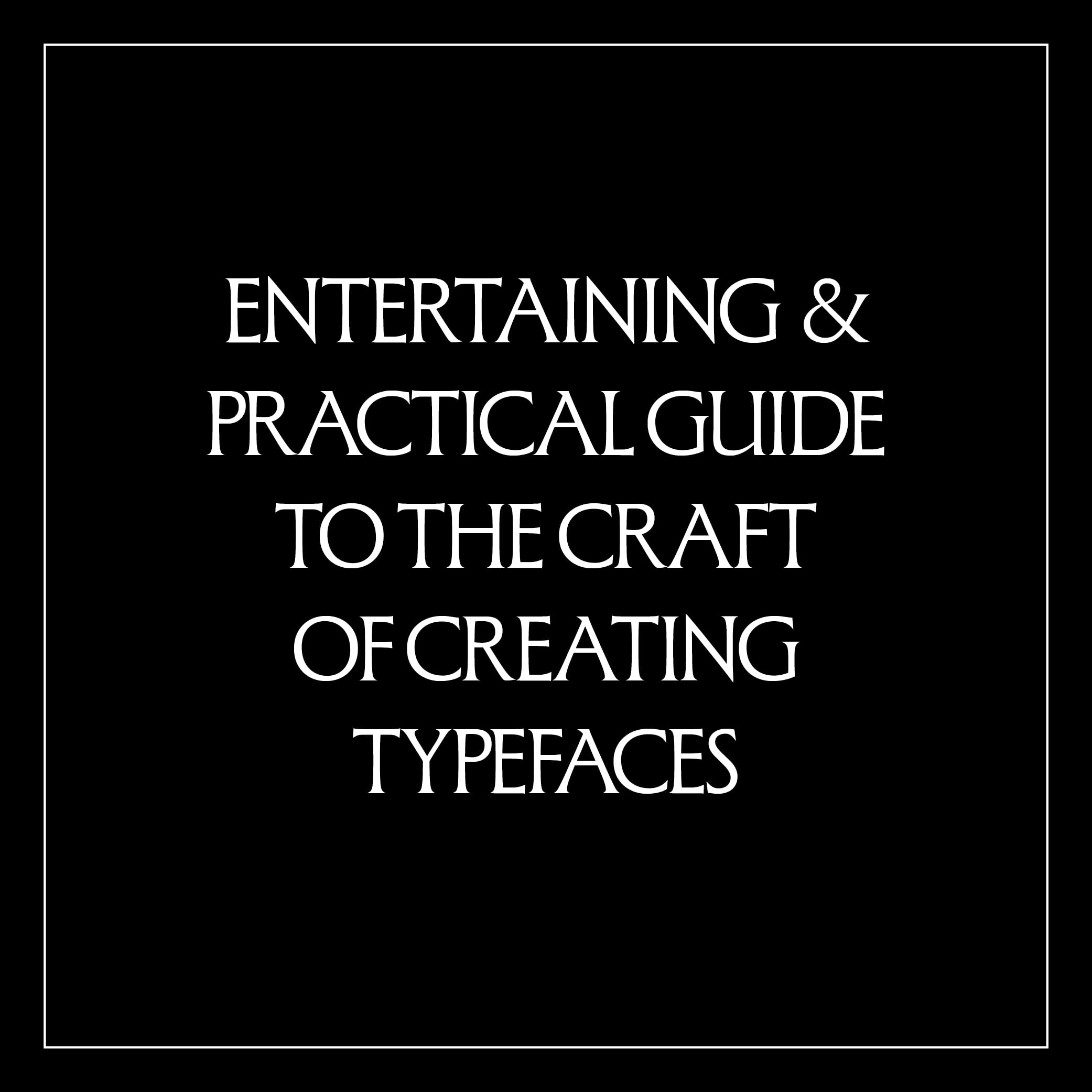 The Ohno Book A Serious Guide to Irreverent Type Design /anglais