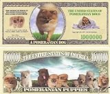 Pomeranian $Million Dollar$ Novelty Bill Collectible