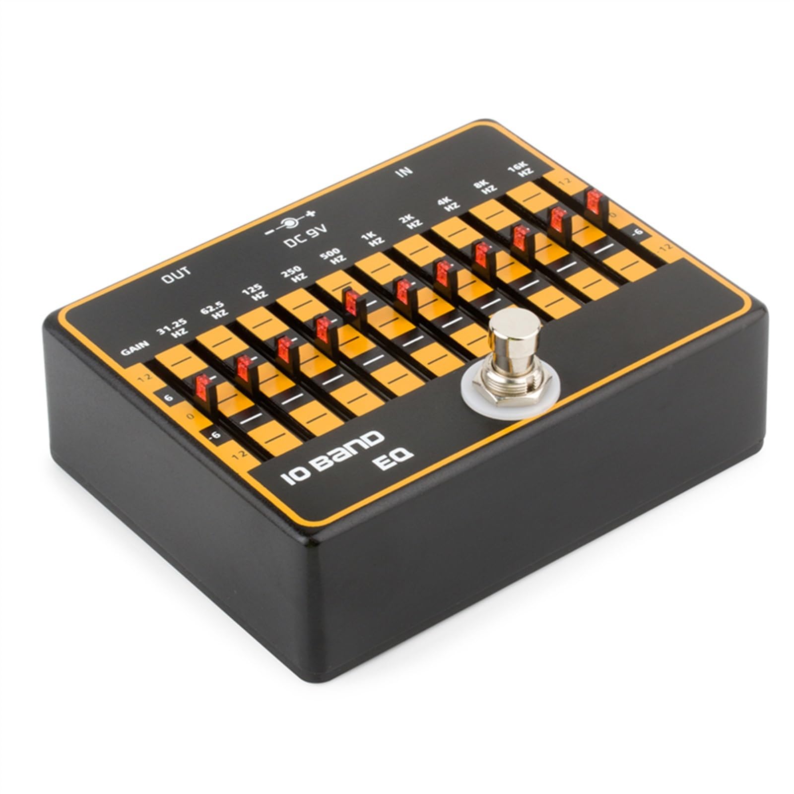 efekty gitarowe 10-pasmowy Korektor EQ Pedał Efektów Gitarowych True Bypass Akcesoria Gitarowe