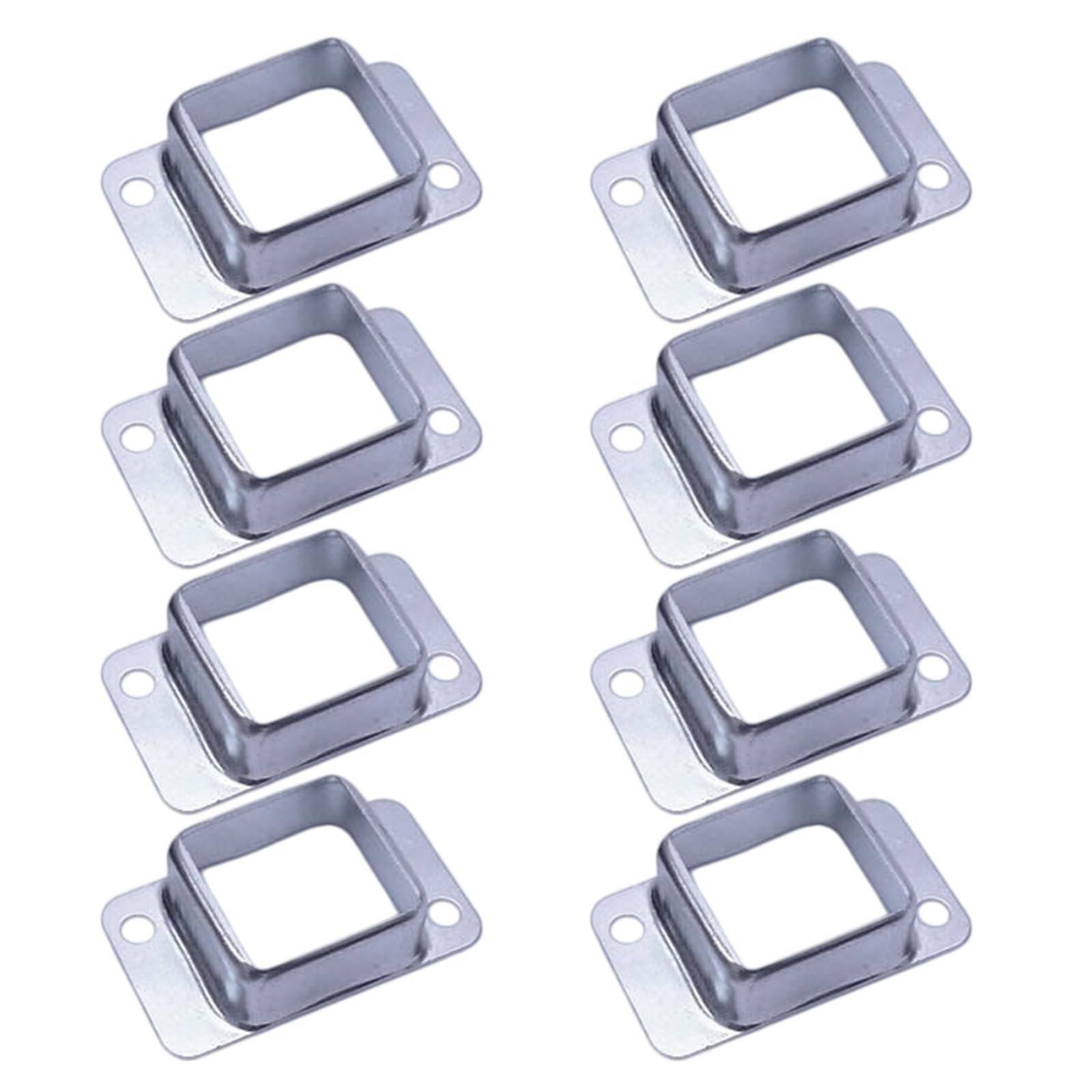 Metal Square Post Flange Base 40Mm Square Pipe Fixings Deck Fence Wall Mount Rails End Bracket Connector Enduring Fence Wall Mount Bracket