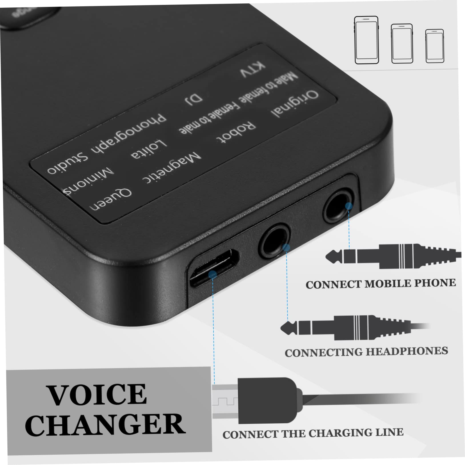 Mikinona 2pezzi Mini Scheda Audio Portatile Con Effetti Sonori Cambia Voce Per Giochi e Chat Compatibile Con Smartphone e Computer Facile Da Trasportare Software Necessario