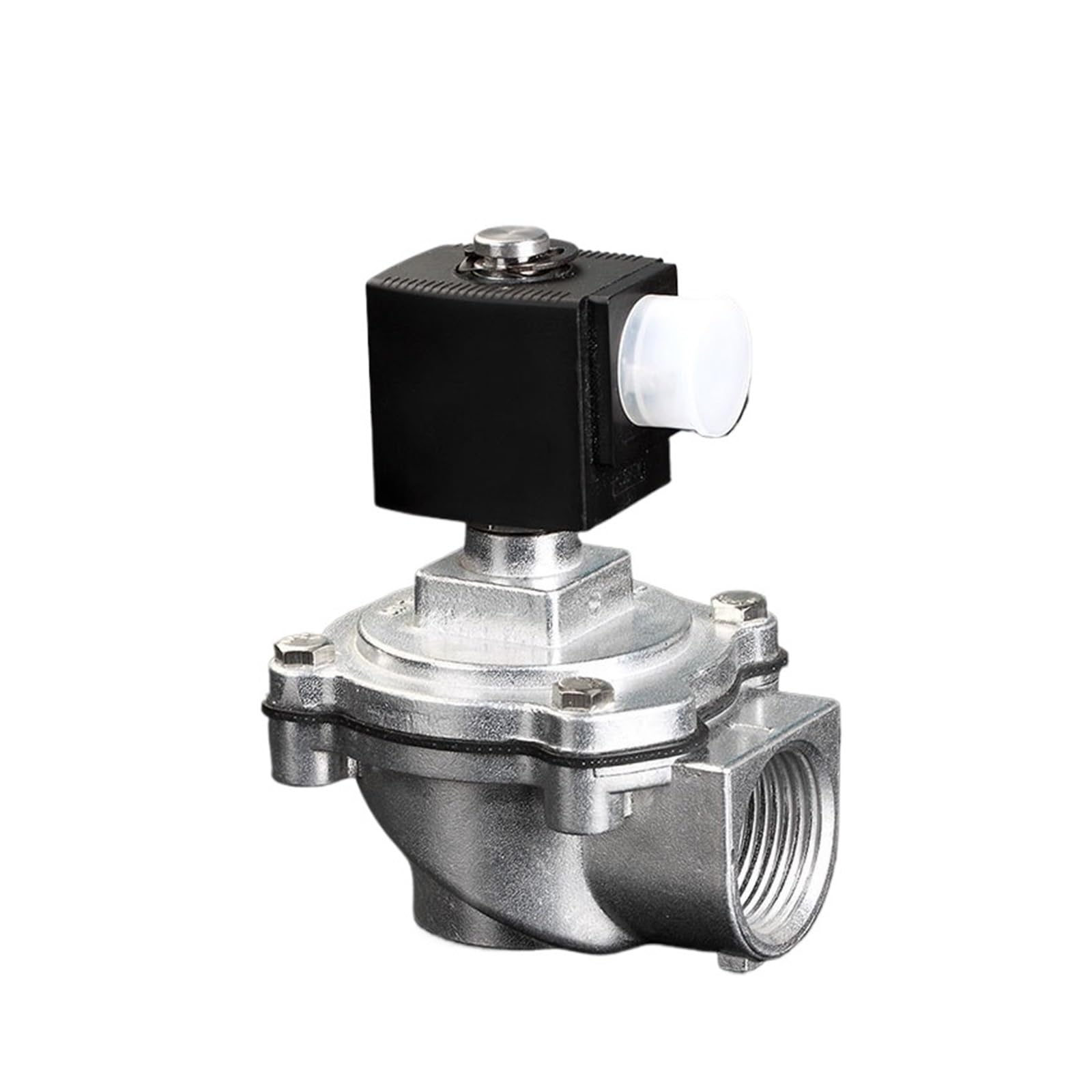 Électrovanne DN40 AC220V en alliage d'aluminium avec soupape anti-poussière DMF