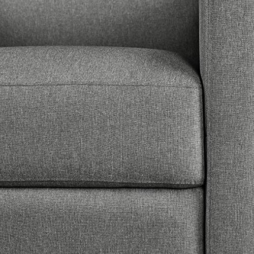 Sillón reclinable moderno tapizado gris miniatura 6