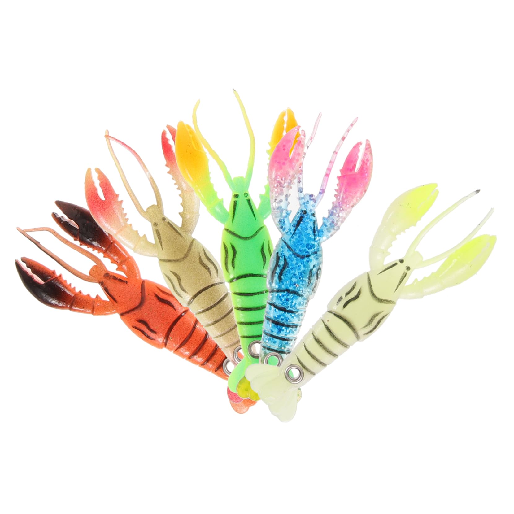 YARNOW Lot De 5 Appâts Artificiels Multi-usages Matériel De Pêche Compact Résistant À Lusure pour Lextérieur 5 Pièces X 5
