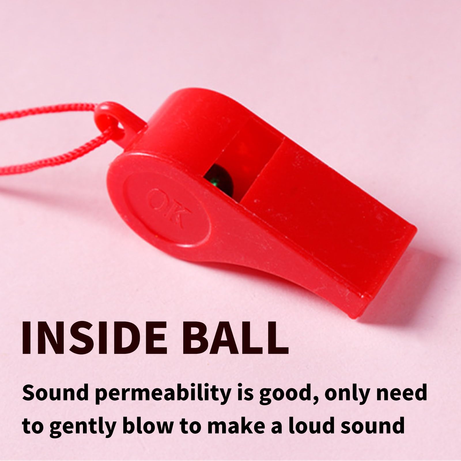 Fischietti Plastici Colorati Con Cordino - 10 Pezzi Per Sport, Allenamenti, Addestramento Cani - Foto 2