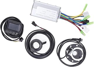 Wakects E-Bike Brushless Motor Controller 36V / 48V 250W / 350W 15A Electric Bike Conversion Motor Controller Kit with EN06 Display for Electric Bike Scooter