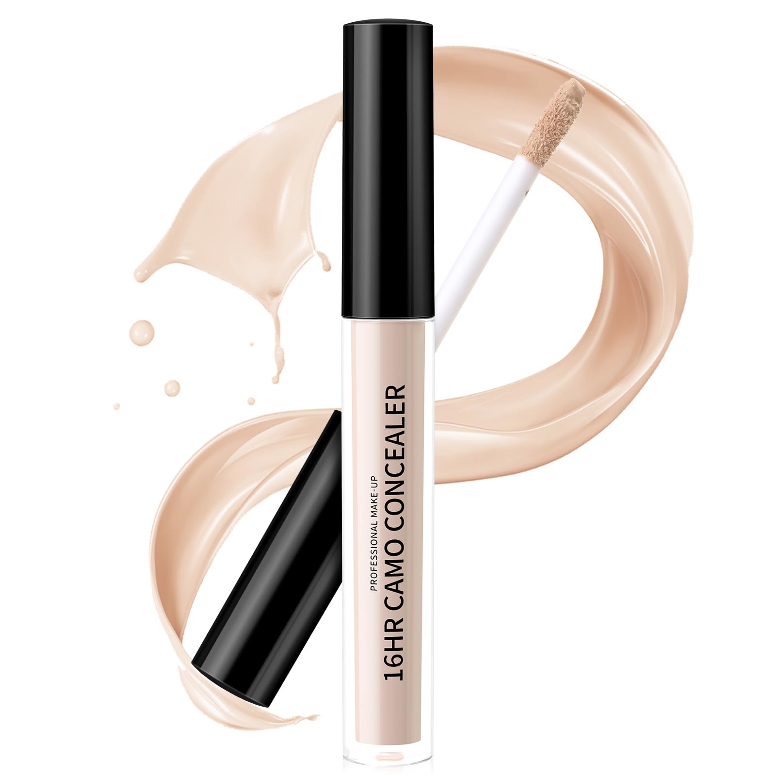 Under Eye Concealer Stick Full Coverage Liquid Concealer for Light Skin Tones Waterproof Long-Lasting