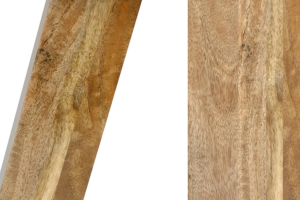 invicta INTERIOR Kult Sitzhocker TURNBOCK mit Echtleder Bezug Mangoholz Schulsport Hocker Natur 40cm Fußhocker aus Holz mit Lederbezug