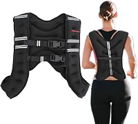 TrainHard 10 kg Súlymellény - X-Stílusú Edzőmellény Erőnléti Edzéshez, Futáshoz, Fitness Tréninghez - Állítható Neoprén Súlyruházat 1