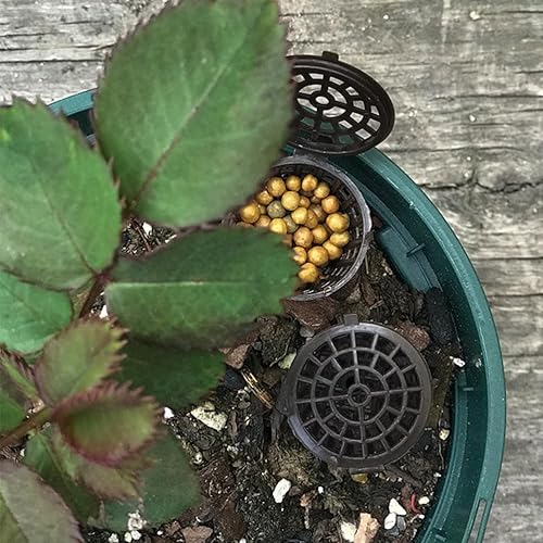 Vista 8 de Caja de fertilizante para bonsái con tapa, contenedor de plástico portátil para plantas de interior, almacenamiento eficiente de nutrientes
