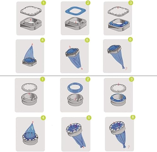 Miniatura 4 de Paquete de 9 recambios de arena para gatos, bolsa de recambios de arena para gatos para arena Genie  PlusXL Bolsa de repuesto de arena genérica