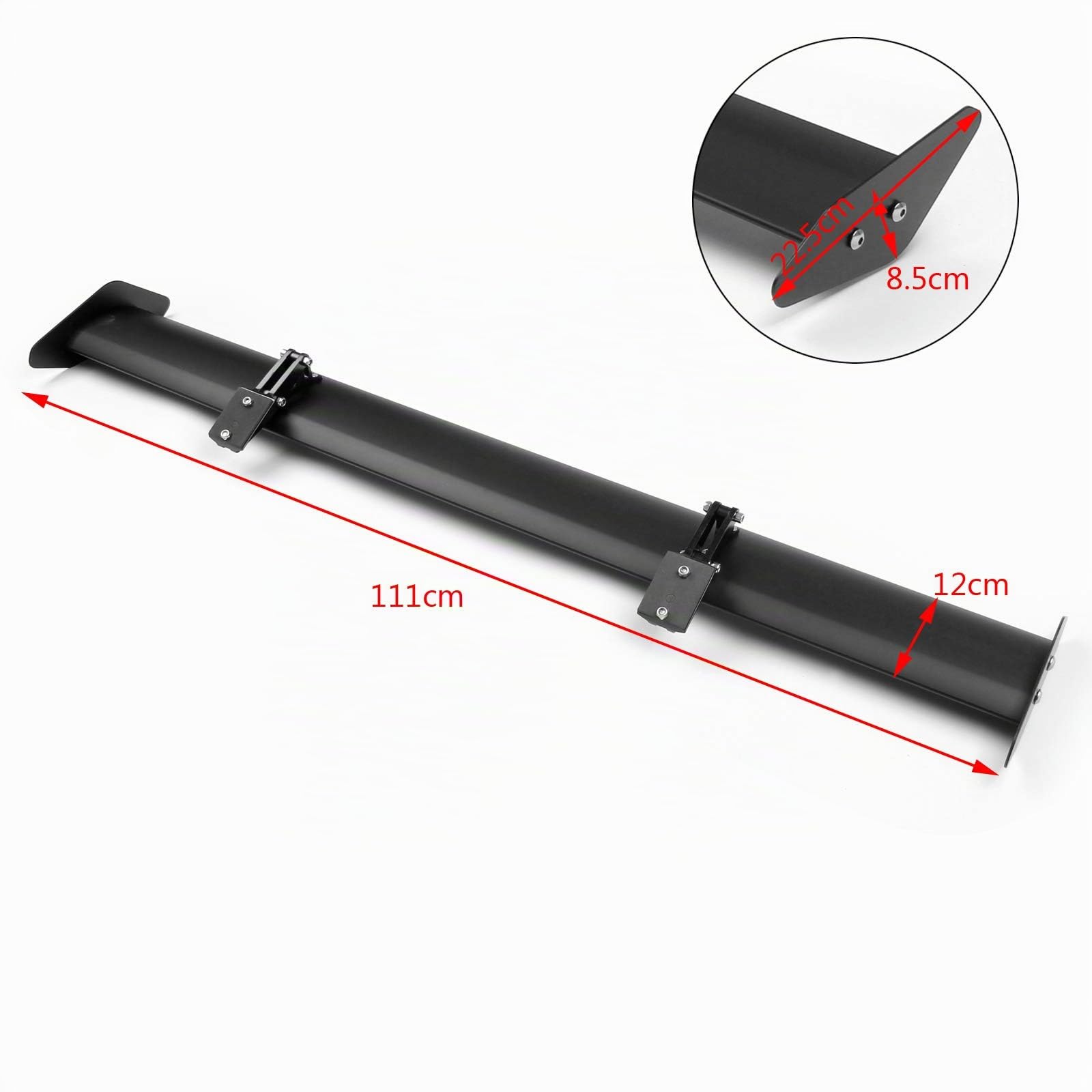 Alettone spoiler posteriore per auto con viti, per berline, universale, regolabile, in alluminio, diffusore, per bagagliaio posteriore