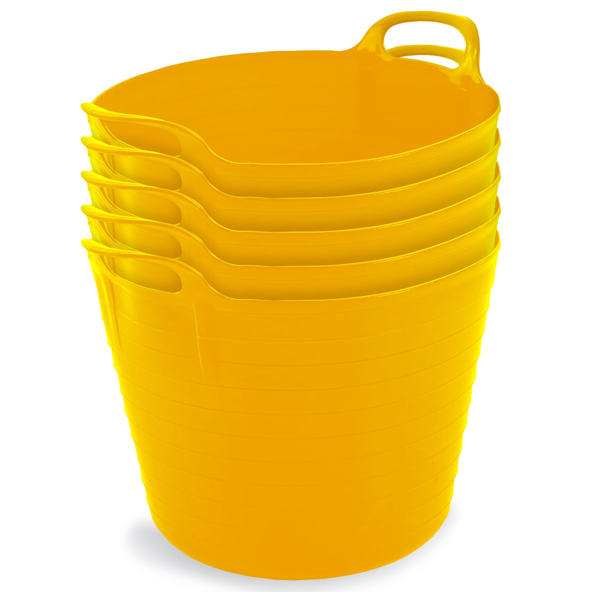 Neat. Neat Plastics - Flexi Tubs Pack of 5 - Yellow