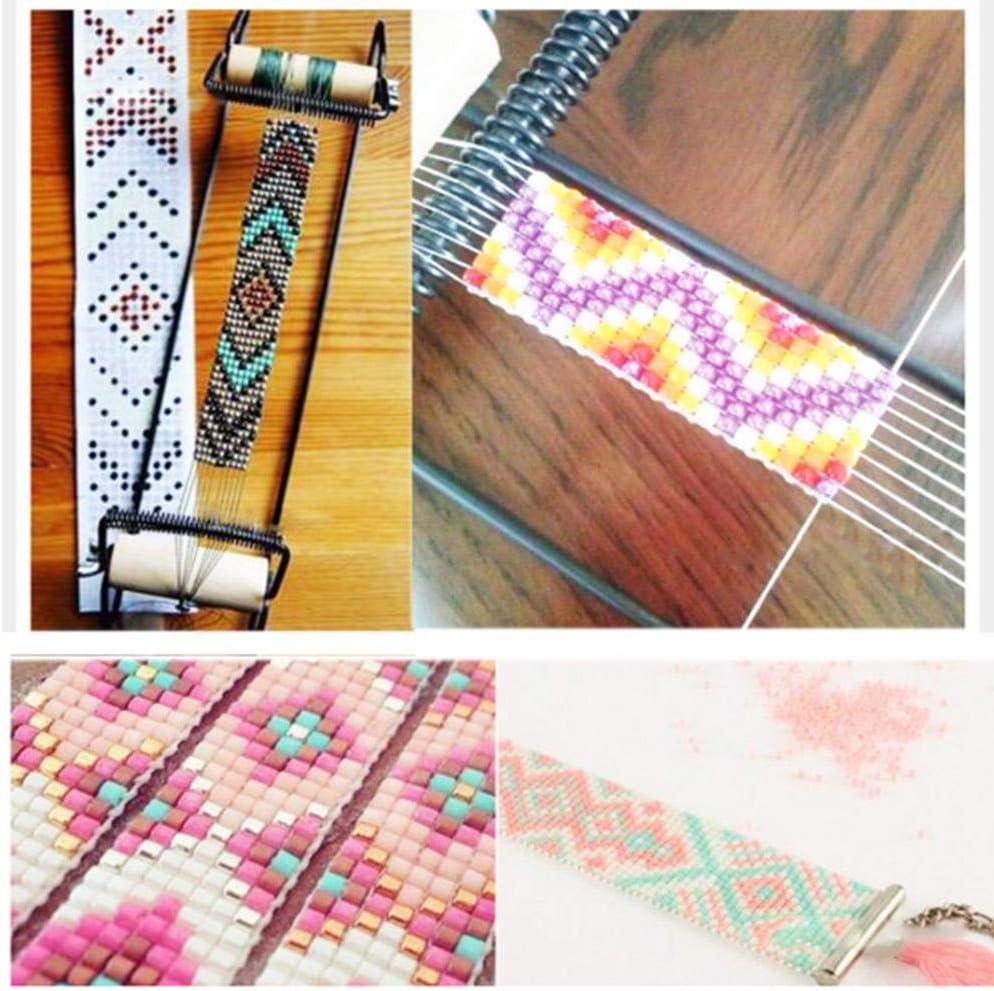 Traditional Bead Loom kit, Weaving Beading Set for Jewelry Bracelets DIY Handmade Knitting Machine, Jewelry Making Bead Looms