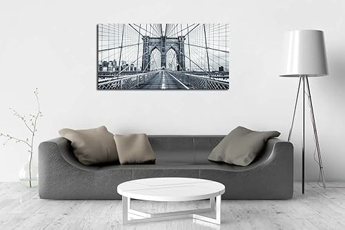 Vista 46 de DZL Art A74769 - Impresiones en lienzo abstractas para pared, pinturas artísticas azules y marrones, lienzo estirado de madera, enmarcado para sala