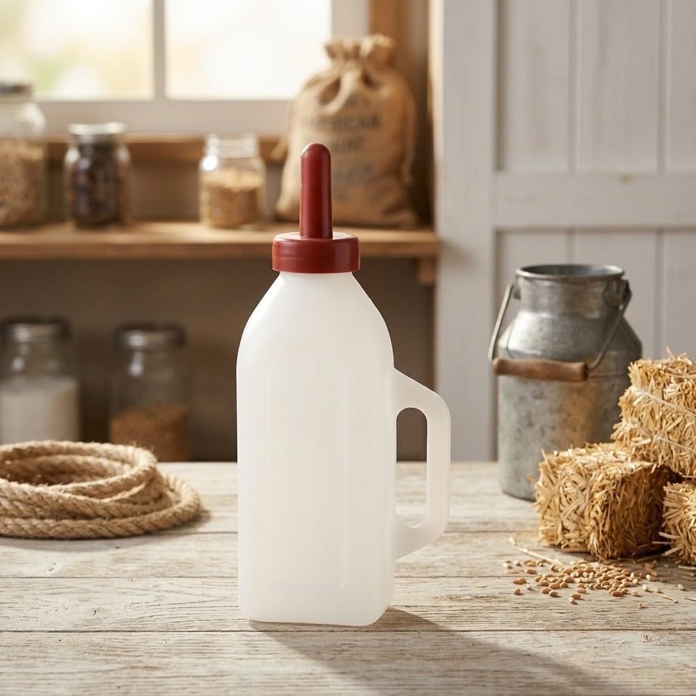 Biberon Agnelli 2L Plastica per facile Biberon Agnelli 2L Plastica(2pcs) | Capacità 2 litri, plastica urti, per ideale per vitelli e agnelli, riduzione rabbocchi frequenti