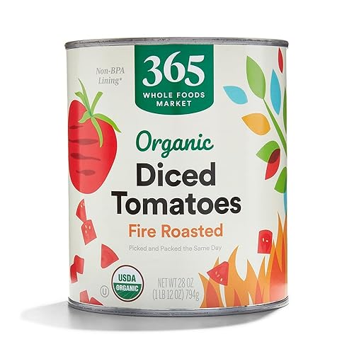365 by Whole Foods Market Tomatoes - Orgánico tostado al fuego 28 onzas