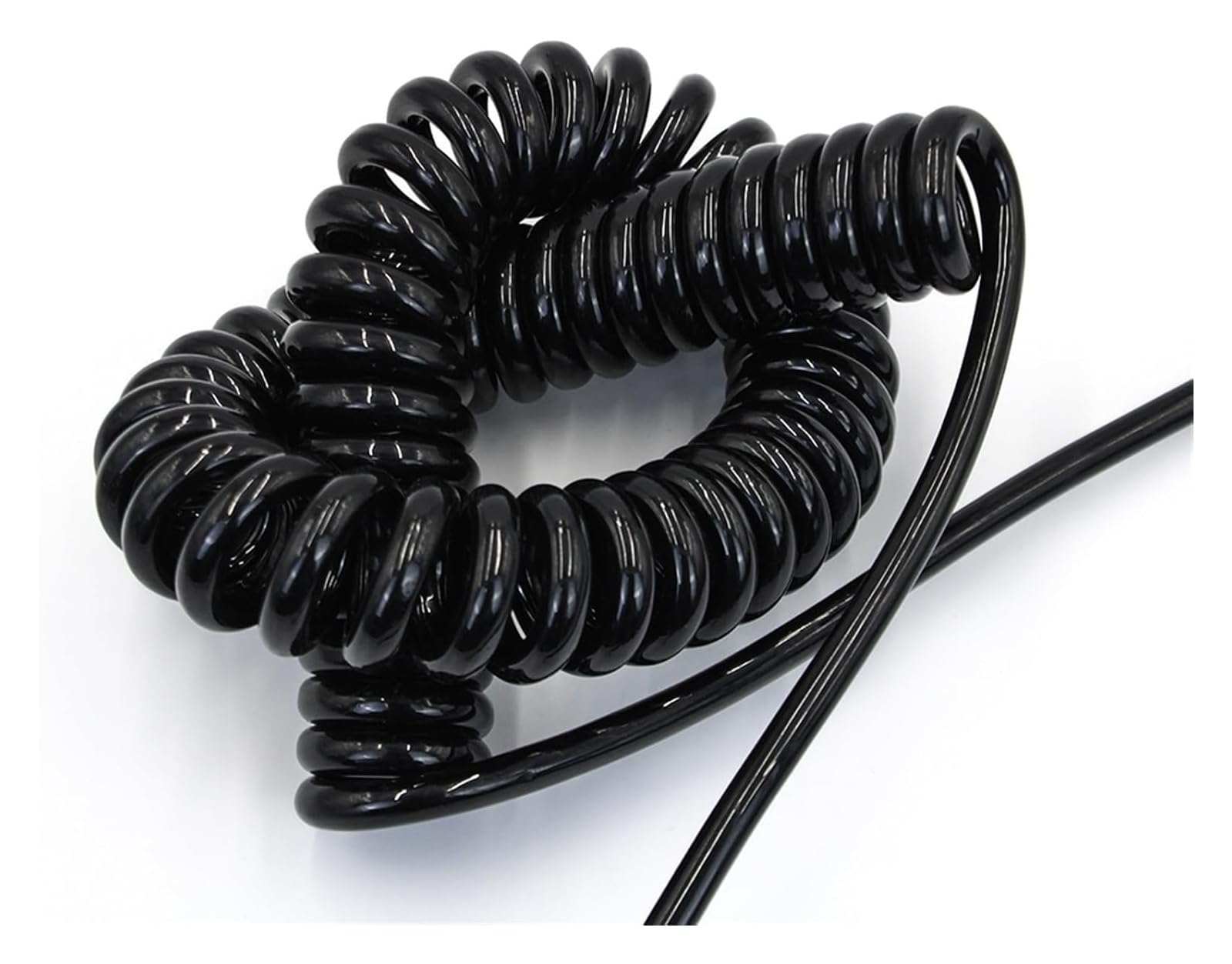 Cable telefónico Cable flexible de resorte en espiral de 1,2 metros con retracción automática, cable de tensión de 2 a 4 núcleos, conector de 0,5 mm² (0,75 milímetros cuadrados)(2 Core,0.3mm 22AWG)