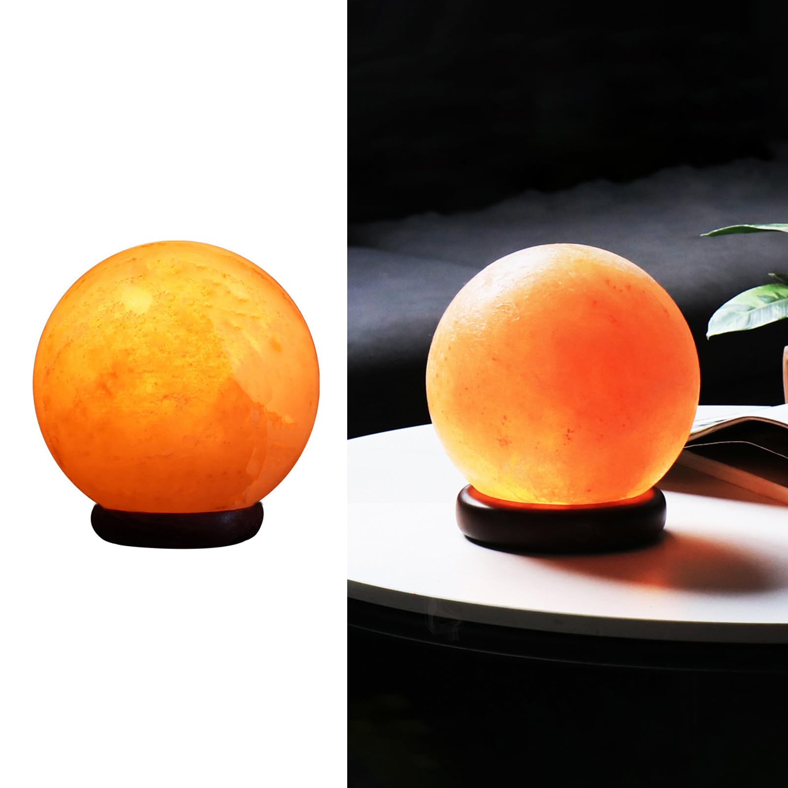 Amazon.co.jp : 陽光の道 ヒマラヤ水晶塩岩灯 可調光円形小夜灯 天然