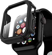 for Apple Watch Case, 1.57 inches (40 mm) / 1.73 inches (44 mm), Waterproof Case, IP68 Fully Waterproof Band, For Swimming and Sports, Integrated Glass Film, Full Protection, Durable