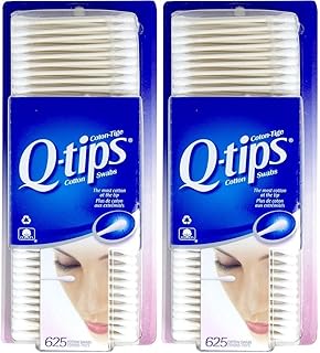 2 x Q-tips Cotton Swabs, 625 ct