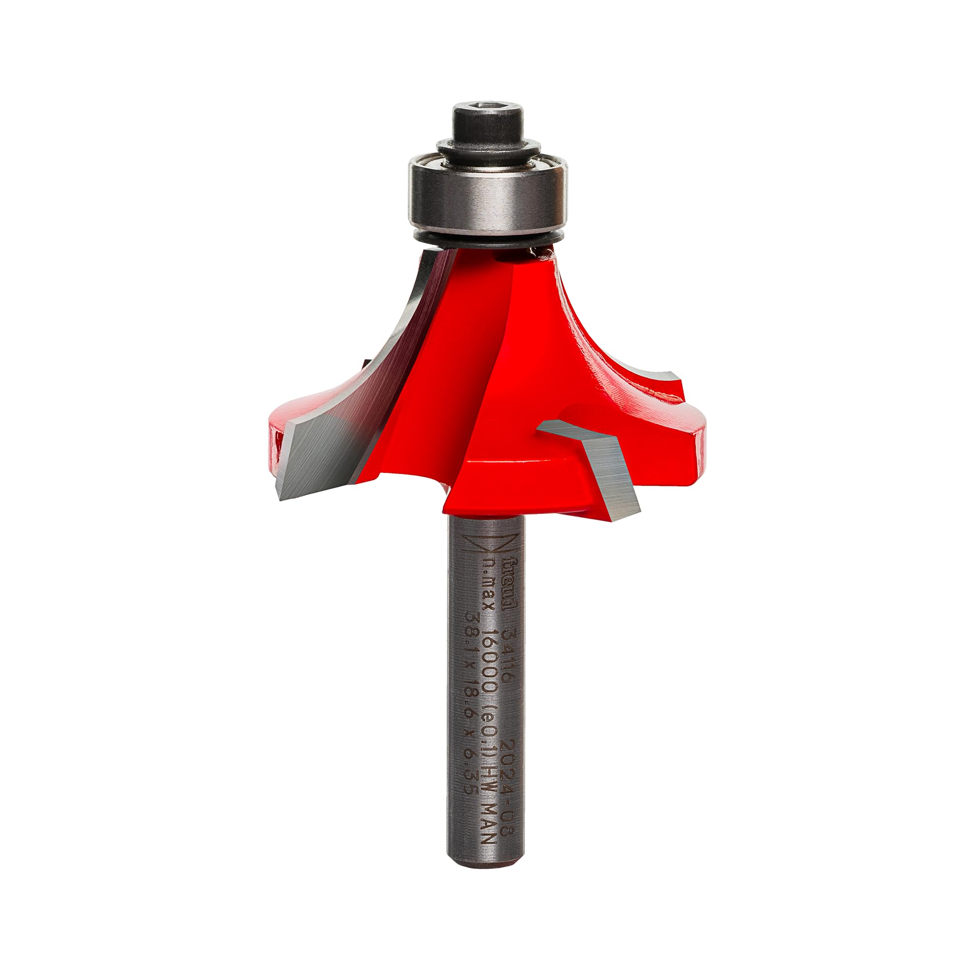 Freud 34-116: 1/2" Radius Rounding Over Bit (Quadra-Cut)