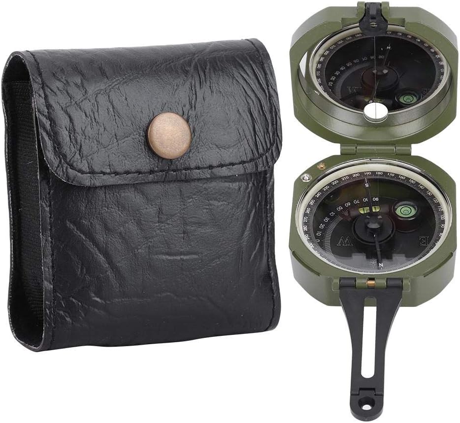 Tbest Military Compass,Bussola Professionale,Outdoor Guide,Professional Outdoor High Accuracy Geological Guide Fluorescent Guide