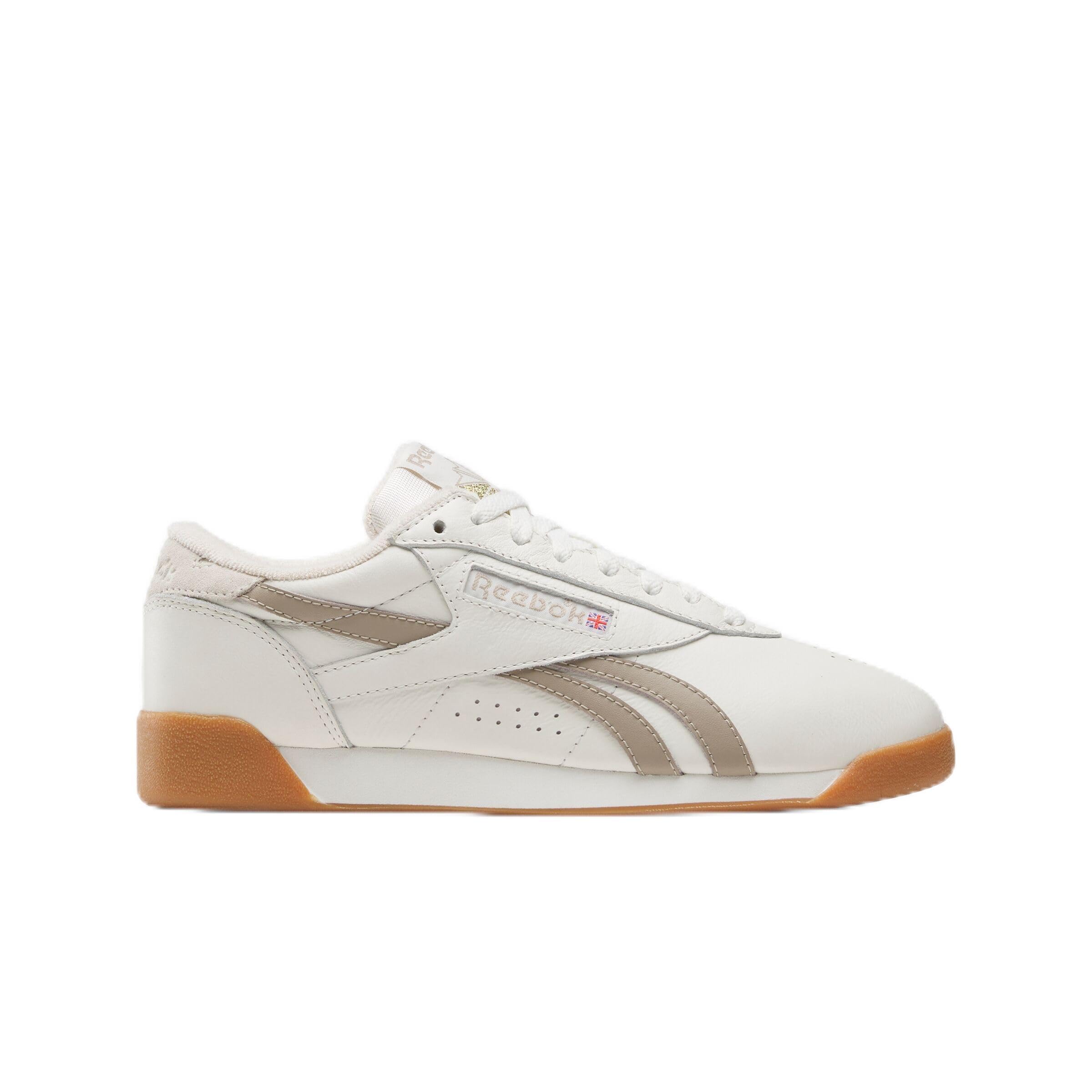Reebok Women's F/S LO Trainers, Chalk/Grainy Grey/Gum, 42.5 EU