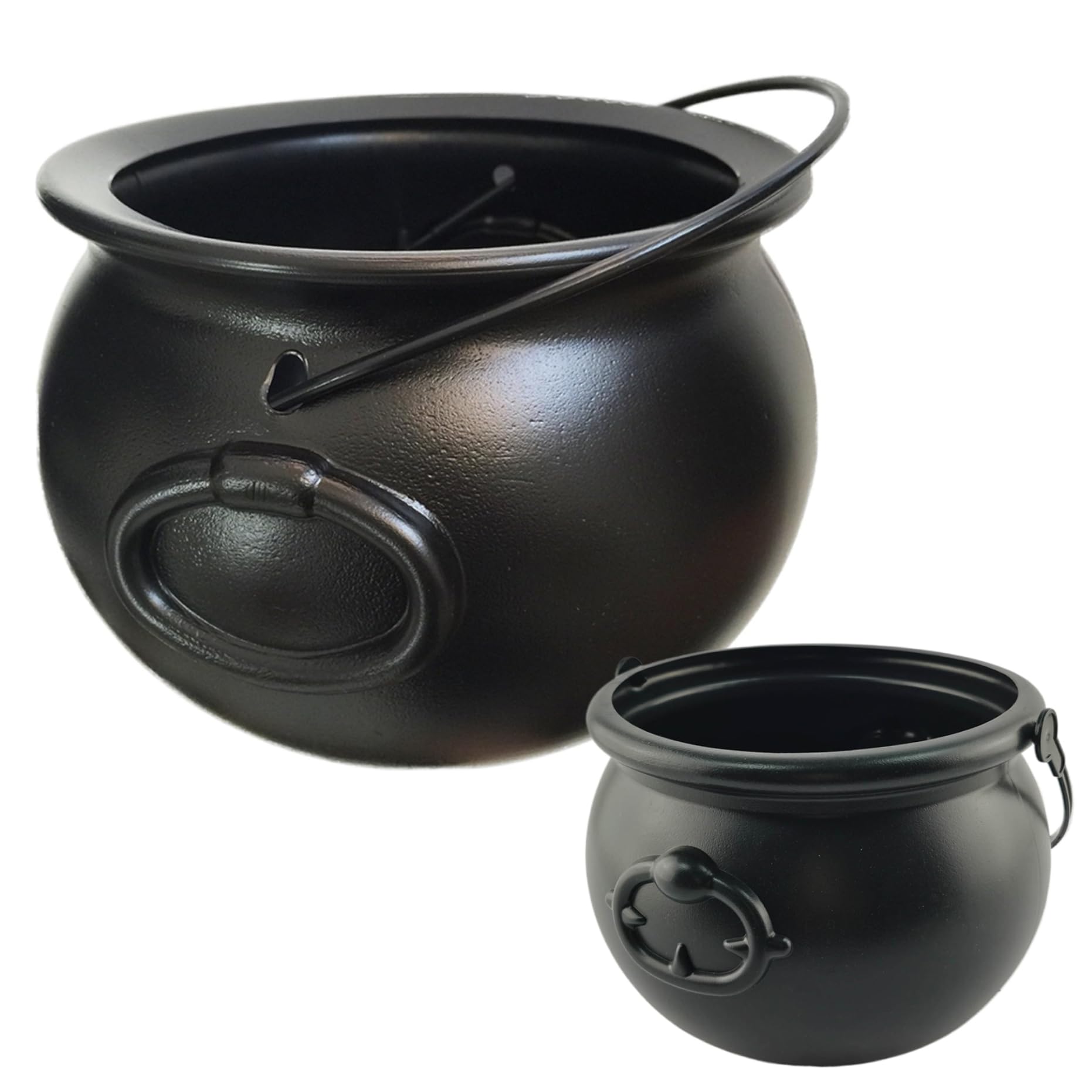 Pot de plástico Halloween y cuenco de caramelos para decoración de fiestas