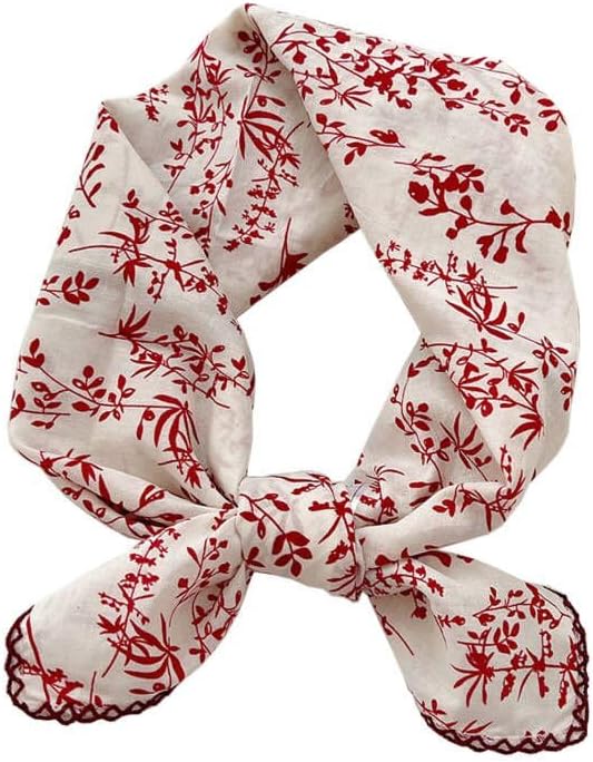 Large Cotton Bandana Headband, Head Wrap, Protective Coverage, Hair Neck Scarf for Women 28 x 28 inch