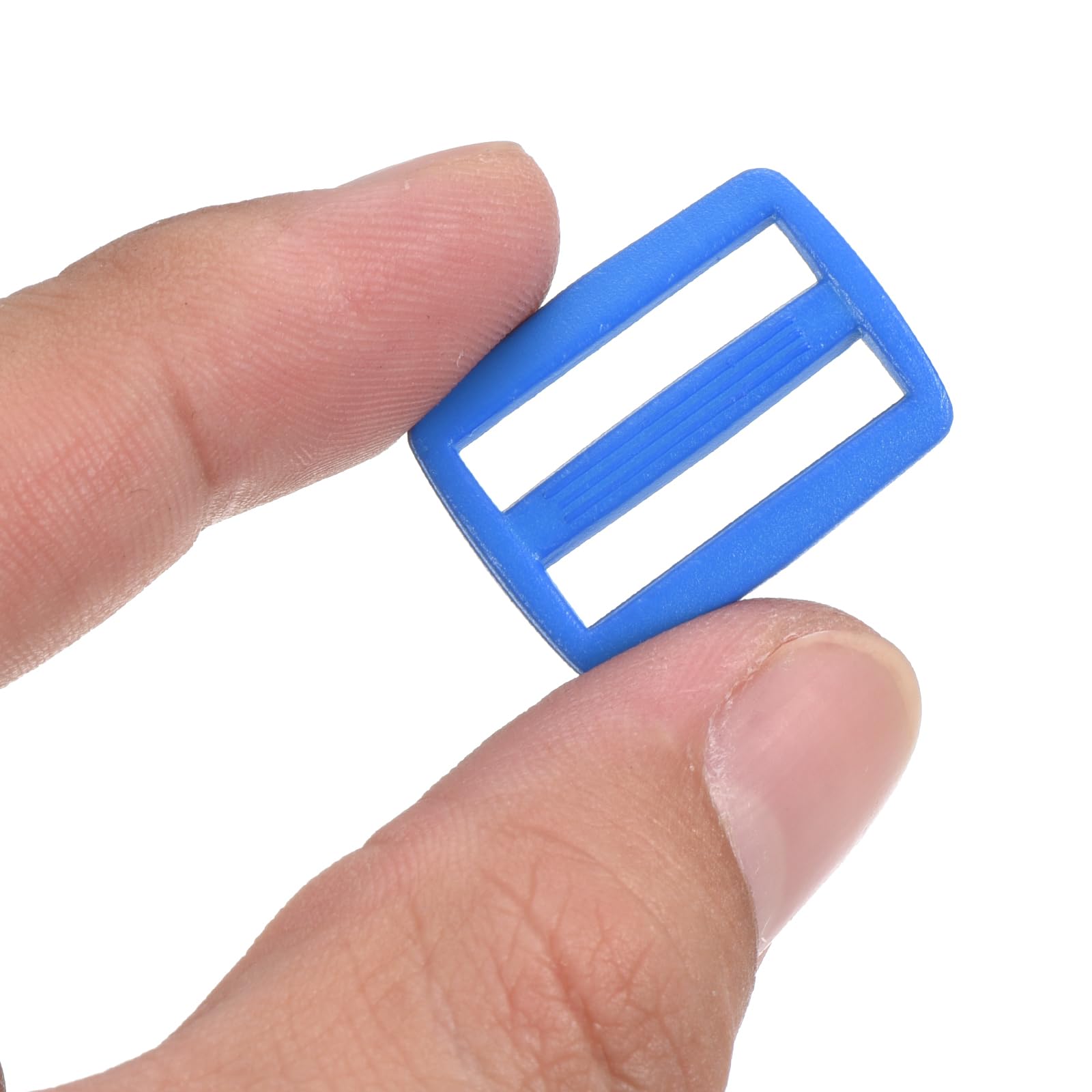 PATIKIL 1 Inch Tri-Glide Slide Buckles, 50 Pack Plastic Webbing Strap Fastener for Backpack Bag Belt Blue - Image 4