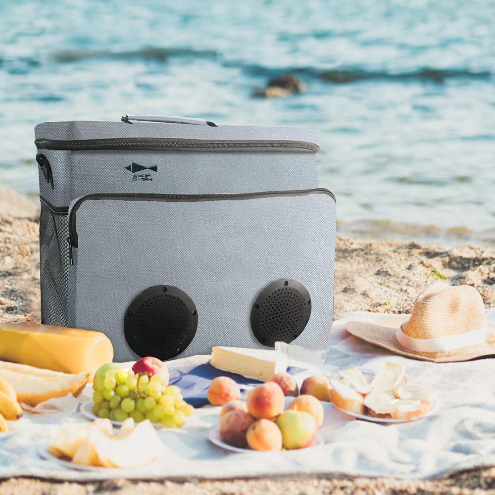 Borsa da viaggio per barman, Sky Fish 13 pezzi Kit da barman che include strumenti da bar e borsa da bar isolata per viaggi, campeggio, picnic e feste.