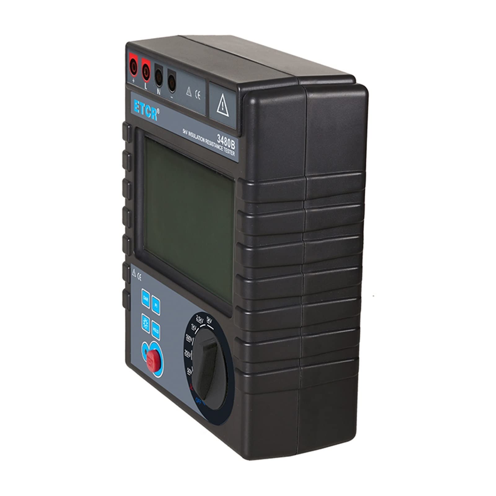 Probador de resistencia al suelo la tierra ETCR3480B 5000V, 0.1 MO ~ 400GO, AC 0V-750V a aislamiento,Amplia compatibilidad(ETCR3480B)