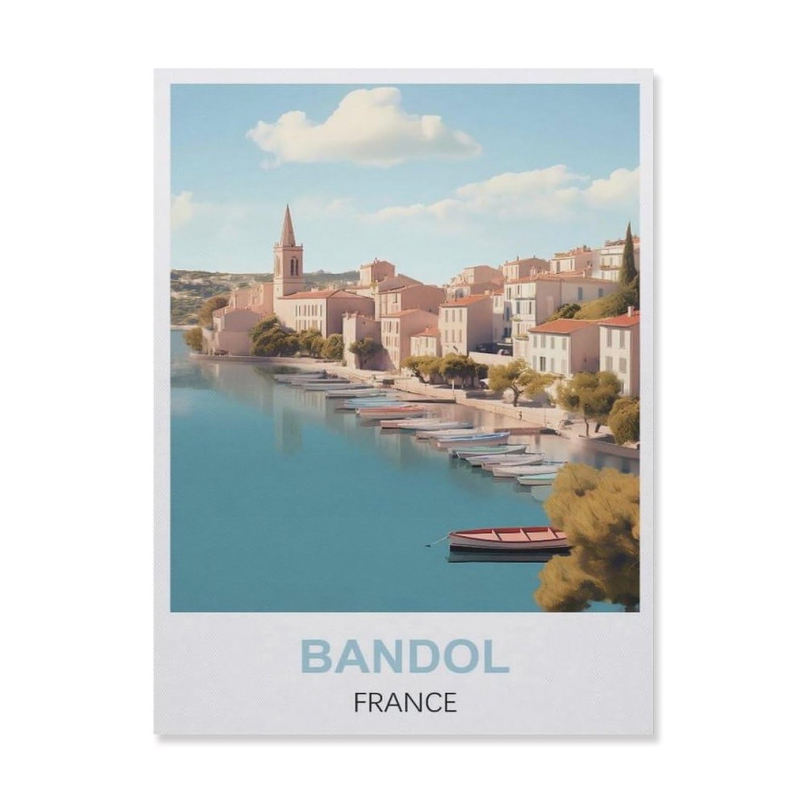 Metal Sign Tin Sign，Bandol France(15x30cm）