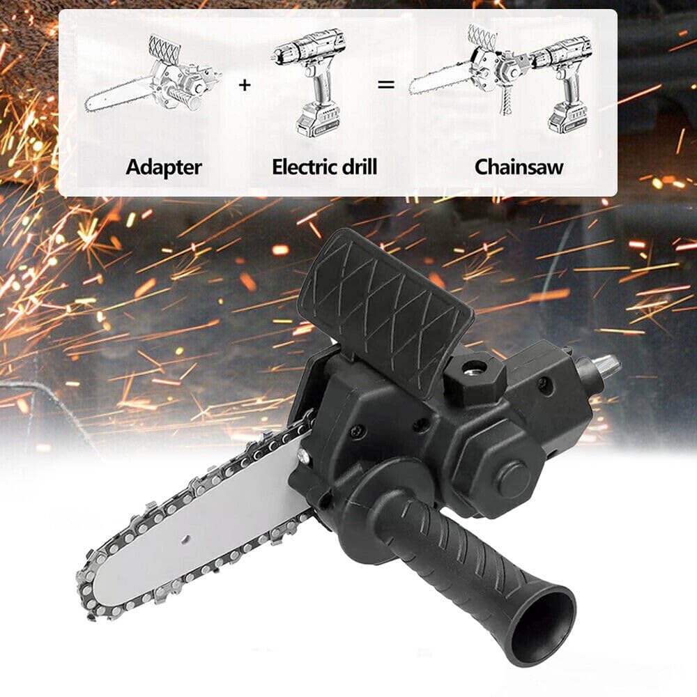 Mini Chainsaw Attachment for Drill - DIY Chainsaw -8