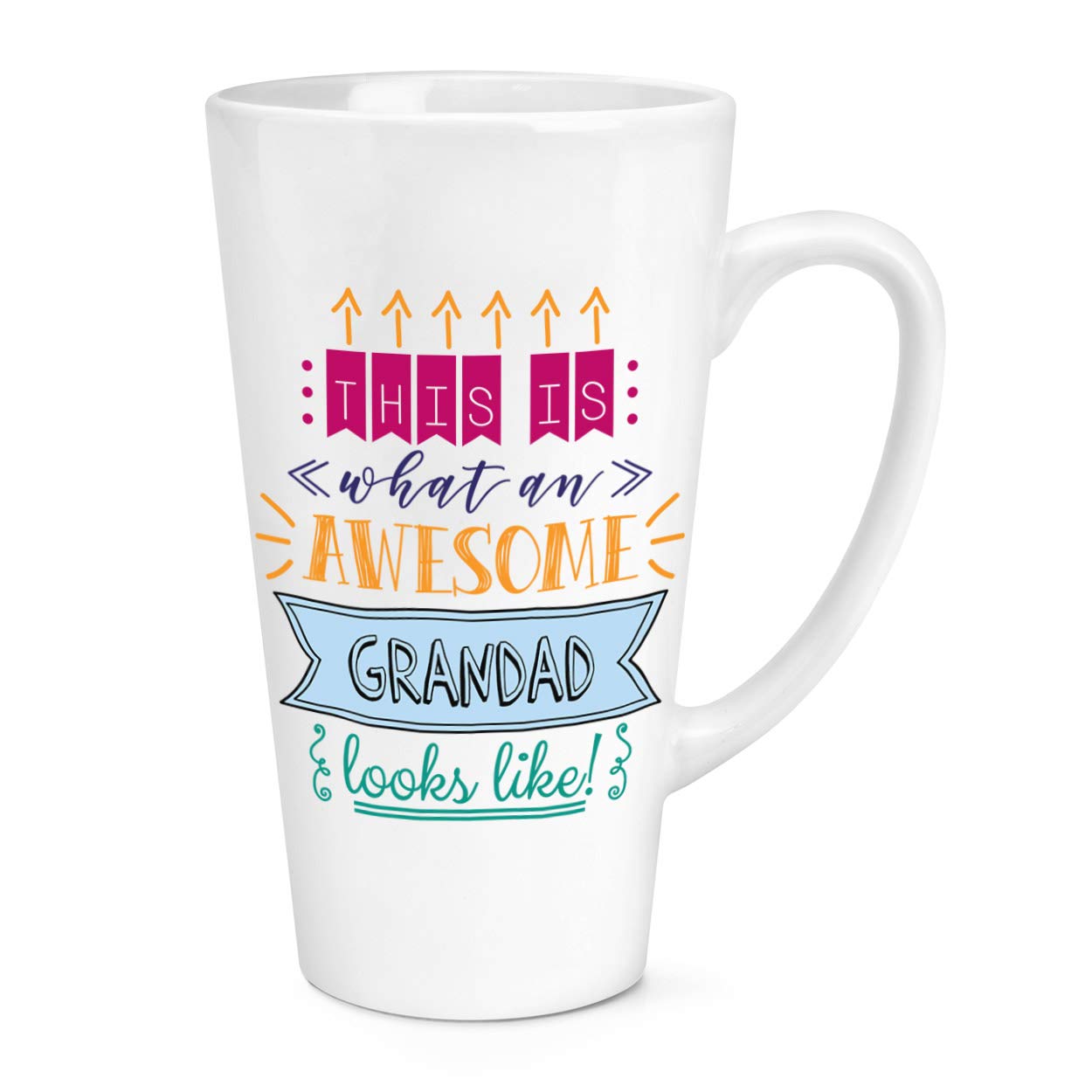 This is What an Awesome Grandad Looks Like 17oz Large Latte Mug Cup