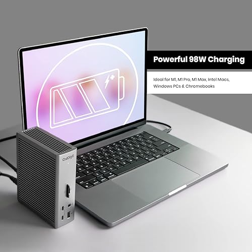 Miniatura 3 de CalDigit TS4 Thunderbolt 4 Dock - 18 puertos, carga de 98 W, Thunderbolt 4 de 40 Gb/s, USB-A/C, 2.5GbE, pantallas 8K/6K, compatible con Mac/PC/Chrome