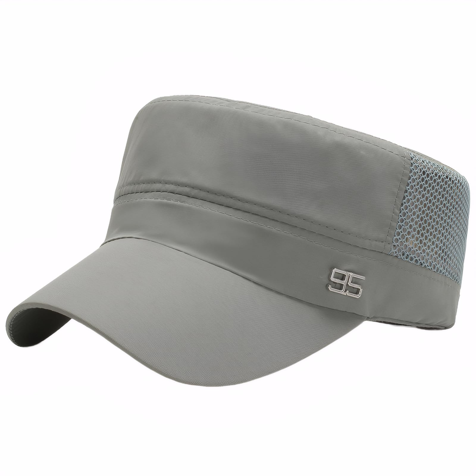 WSLCNClassic Army Cap Unisex Sun Baseball Cadet Combat Military Adjustable Hat Trucker Mesh Fabric