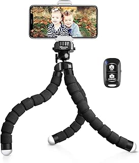 UBeesize Phone Tripod Pro S, Premium Flexible Phone Tripod with Wireless Remote, Mini Tripod Stand for Camera GoPro/Mobile (Upgraded)