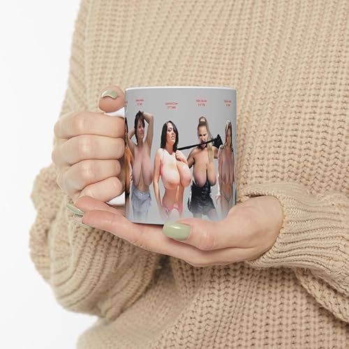 Miniatura 3 de Big Boobs - Taza de café para niñas desnudas, tazas de café para hombres, para él, tetas grandes, niña, taza divertida M26 (11 onzas, blanco)
